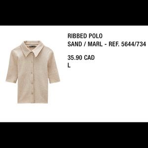 Zara Ribbed Polo